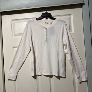 Levi's White Long Sleeve men’s Tee